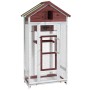 Solid pine wood birdhouse mocha color 91.5x53x170cm by vidaXL, Feet and bird cages - Ref: Foro24-172254, Price: 210,60 €, Dis...