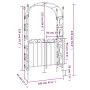 Gartenbogen mit schwarzer Stahltür 108x45x235 cm von vidaXL, Pergolen, Bögen und Gartenspaliere - Ref: Foro24-319352, Preis: ...