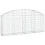 Cesta de gaviones forma arco hierro galvanizado 200x30x80/100cm de vidaXL, Maceteros y jardineras - Ref: Foro24-153464, Preci...
