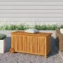 Garden storage box solid acacia wheels 113x50x58 cm by vidaXL, Outdoor storage boxes - Ref: Foro24-319712, Price: 167,33 €, D...