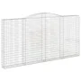 Cesta gaviones forma arco hierro galvanizado 400x30x200/220 cm de vidaXL, Maceteros y jardineras - Ref: Foro24-153530, Precio...