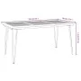 Garden table with U legs solid acacia wood 160x80x75 cm by vidaXL, Garden tables - Ref: Foro24-319520, Price: 205,64 €, Disco...