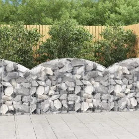 Galvanized iron arch-shaped gabion basket 150x30x80/100cm by vidaXL, Pots and planters - Ref: Foro24-153444, Price: 42,17 €, ...