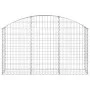 Bogenförmiger Gabionenkorb aus verzinktem Eisen, 150 x 30 x 80/100 cm von vidaXL, Töpfe und Pflanzgefäße - Ref: Foro24-153444...