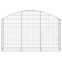Bogenförmiger Gabionenkorb aus verzinktem Eisen, 150 x 30 x 80/100 cm von vidaXL, Töpfe und Pflanzgefäße - Ref: Foro24-153444...
