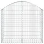 Bogenförmiger Gabionenkorb aus verzinktem Eisen, 100 x 30 x 80/100 cm von vidaXL, Töpfe und Pflanzgefäße - Ref: Foro24-153424...