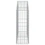 Bogenförmiger Gabionenkorb aus verzinktem Eisen, 100 x 30 x 80/100 cm von vidaXL, Töpfe und Pflanzgefäße - Ref: Foro24-153424...