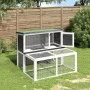 Massiver Stall aus grauem Kiefernholz, 102 x 90 x 84,5 cm von vidaXL, Käfige und Lebensräume für Kleintiere - Ref: Foro24-172...