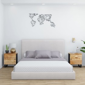 Nachttische 2 Stück aus massivem Mangoholz 40x33x46 cm von vidaXL, Nachttische - Ref: Foro24-345209, Preis: 108,42 €, Rabatt: %