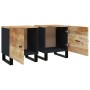 Nachttische 2 Stück aus massivem Mangoholz 40x33x46 cm von vidaXL, Nachttische - Ref: Foro24-345209, Preis: 108,42 €, Rabatt: %