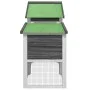 Solid gray pine wood chicken coop 186.5x58.5x113 cm by vidaXL, Cages and habitats for small animals - Ref: Foro24-172229, Pri...