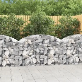 Gabionenkorb in Form eines verzinkten Eisenbogens 150x50x80/100cm von vidaXL, Töpfe und Pflanzgefäße - Ref: Foro24-153454, Pr...