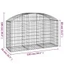 Gabionenkorb in Form eines verzinkten Eisenbogens 150x50x80/100cm von vidaXL, Töpfe und Pflanzgefäße - Ref: Foro24-153454, Pr...