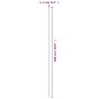 Garden plant stakes 30 units green steel 180 cm by vidaXL, Trellises and plant supports - Ref: Foro24-319371, Price: 66,62 €,...