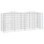Galvanized iron arch shaped gabion flowerbed 200x50x100cm by vidaXL, Pots and planters - Ref: Foro24-153546, Price: 71,64 €, ...