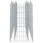 Bogenförmiges Gabionen-Blumenbeet aus verzinktem Eisen, 200 x 50 x 100 cm von vidaXL, Töpfe und Pflanzgefäße - Ref: Foro24-15...