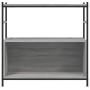 Iron and wood shelf, gray Sonoma engineering, 80x30x78.5 cm by vidaXL, Bookcases and shelves - Ref: Foro24-832796, Price: 44,...