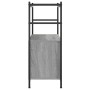 Iron and wood shelf, gray Sonoma engineering, 80x30x78.5 cm by vidaXL, Bookcases and shelves - Ref: Foro24-832796, Price: 44,...