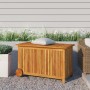 Garden storage box solid acacia wheels 90x50x58 cm by vidaXL, Outdoor storage boxes - Ref: Foro24-319711, Price: 139,32 €, Di...