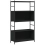 Schwarzes Regal aus Eisen und Holz, 80 x 30 x 145,5 cm von vidaXL, Bücherregale und Regale - Ref: Foro24-832798, Preis: 69,51...