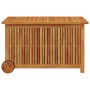Garden storage box solid acacia wheels 90x50x58 cm by vidaXL, Outdoor storage boxes - Ref: Foro24-319711, Price: 139,32 €, Di...