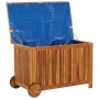 Garden storage box solid acacia wheels 90x50x58 cm by vidaXL, Outdoor storage boxes - Ref: Foro24-319711, Price: 139,32 €, Di...