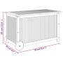 Garden storage box solid acacia wheels 90x50x58 cm by vidaXL, Outdoor storage boxes - Ref: Foro24-319711, Price: 139,32 €, Di...