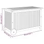 Garten-Aufbewahrungsbox aus massivem Akazienholz, Räder 90 x 50 x 58 cm von vidaXL, Aufbewahrungsboxen für den Außenbereich -...