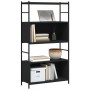 Schwarzes Regal aus Eisen und Holz, 80 x 30 x 145,5 cm von vidaXL, Bücherregale und Regale - Ref: Foro24-832798, Preis: 69,51...