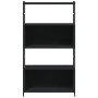 Schwarzes Regal aus Eisen und Holz, 80 x 30 x 145,5 cm von vidaXL, Bücherregale und Regale - Ref: Foro24-832798, Preis: 69,51...