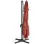 Hanging parasol with terracotta aluminum pole 300x300 cm by vidaXL, Umbrellas - Ref: Foro24-319925, Price: 181,48 €, Discount: %