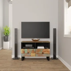 TV-Möbel aus massivem Recyclingholz 70x33x46 cm von vidaXL, TV-Möbel - Ref: Foro24-345225, Preis: 132,56 €, Rabatt: %