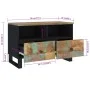 Solid recycled wood TV stand 70x33x46 cm by vidaXL, TV Furniture - Ref: Foro24-345225, Price: 132,56 €, Discount: %