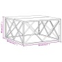 Mesa de centro acero inoxidable y madera maciza reciclada de vidaXL, Mesas de centro - Ref: Foro24-349973, Precio: 107,04 €, ...