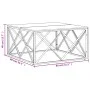 Mesa de centro acero inoxidable y madera maciza reciclada de vidaXL, Mesas de centro - Ref: Foro24-349973, Precio: 106,09 €, ...