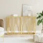 Konsolentisch aus Edelstahl und Glas 110x30x70 cm von vidaXL, Seitentische - Ref: Foro24-350026, Preis: 178,77 €, Rabatt: %