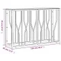 Console table stainless steel and glass 110x30x70 cm by vidaXL, Side tables - Ref: Foro24-350026, Price: 178,77 €, Discount: %