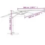 Ampelschirm mit grünem Aluminiummast 300x300 cm von vidaXL, Sonnenschirme - Ref: Foro24-319913, Preis: 180,74 €, Rabatt: %