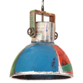 Lámpara colgante industrial multicolor E27 25 W 40 cm