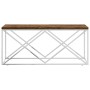 Couchtisch aus Edelstahl und massivem Recyclingholz von vidaXL, Couchtisch - Ref: Foro24-349965, Preis: 93,22 €, Rabatt: %