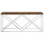 Mesa de centro acero inoxidable y madera maciza reciclada de vidaXL, Mesas de centro - Ref: Foro24-349965, Precio: 92,43 €, D...