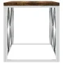 Mesa de centro acero inoxidable y madera maciza reciclada de vidaXL, Mesas de centro - Ref: Foro24-349965, Precio: 92,43 €, D...