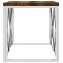 Stainless steel and solid recycled wood coffee table by vidaXL, Coffee table - Ref: Foro24-349965, Price: 93,28 €, Discount: %
