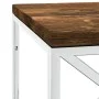 Mesa de centro acero inoxidable y madera maciza reciclada de vidaXL, Mesas de centro - Ref: Foro24-349965, Precio: 92,43 €, D...