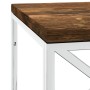 Stainless steel and solid recycled wood coffee table by vidaXL, Coffee table - Ref: Foro24-349965, Price: 93,28 €, Discount: %