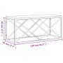 Stainless steel and solid recycled wood coffee table by vidaXL, Coffee table - Ref: Foro24-349965, Price: 93,28 €, Discount: %