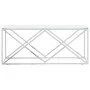 Mesa de centro acero inoxidable y vidrio 110x45x45 cm de vidaXL, Mesas de centro - Ref: Foro24-349963, Precio: 134,72 €, Desc...
