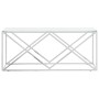 Stainless steel and glass coffee table 110x45x45 cm by vidaXL, Coffee table - Ref: Foro24-349963, Price: 136,74 €, Discount: %