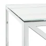 Mesa de centro acero inoxidable y vidrio 110x45x45 cm de vidaXL, Mesas de centro - Ref: Foro24-349963, Precio: 134,72 €, Desc...