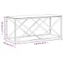 Mesa de centro acero inoxidable y vidrio 110x45x45 cm de vidaXL, Mesas de centro - Ref: Foro24-349963, Precio: 134,72 €, Desc...
